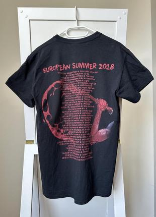 Футболка cannibal corpse european summer tour 2018 merch t-shirt8 фото