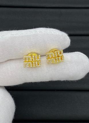 Серьги в стиле miumiu