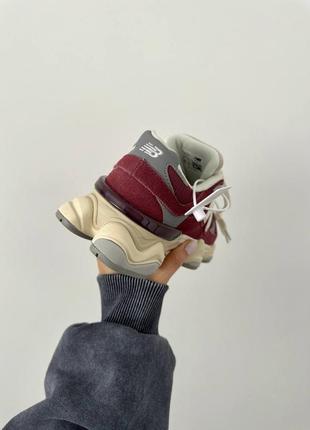 Кросівки new balance 9060 washed burgundy7 фото