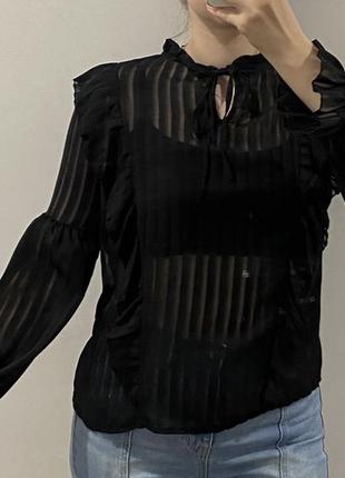 🖤чорна прозора блуза🖤