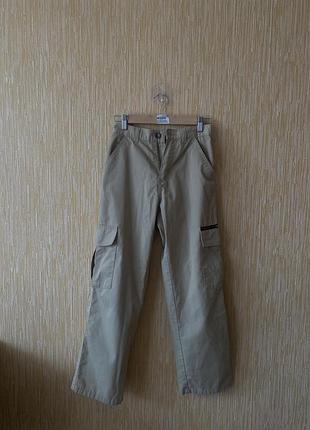 Брюки карго бежевые 7