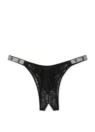 Відкриті трусики зі стразами victoria's secret