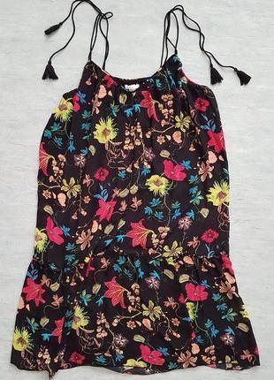 Красиве літнє плаття, сарафан h&m conscious в квітковий принт.
