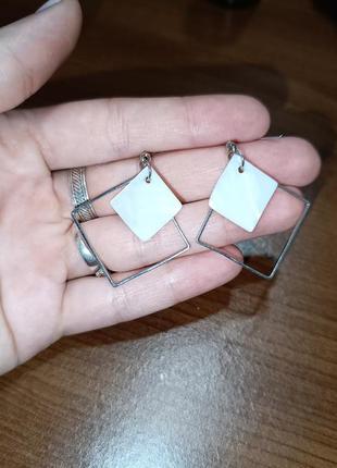 Геометрические серьги