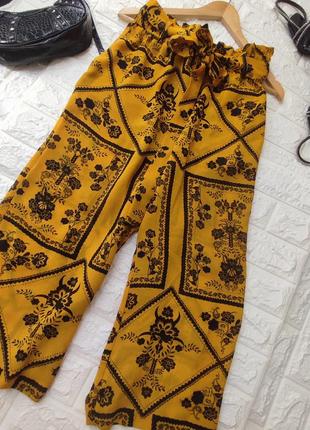 🛍️ палаццо укороченные летние с поясом на высокой посадке 🛍️ заказывай безопасную оплату 24/7,🛍️