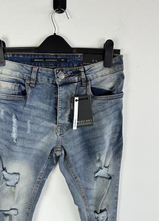 Джинсы с рваностями brave soul