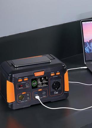 Внешний источник питания wx1436 300w (83200 маг), электростанция с выходами usb, type-c,dc, фонарь