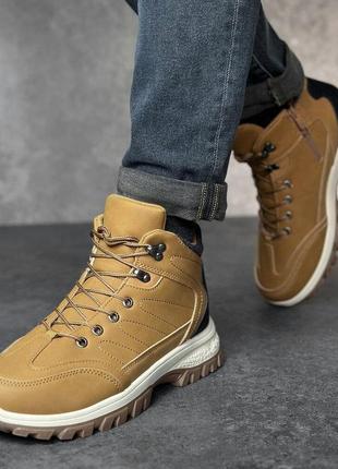 Ботинки зимние рыжий