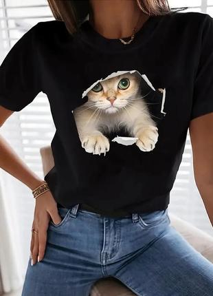 Футболка з котом котик