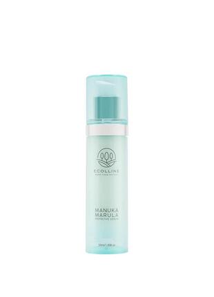 Захистна сироватка для обличчя  з медом манука та олією марули ecolline manuka protective serum