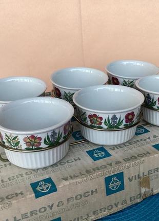 Рамекіни на підставці. ємність  для десерту! 6 штук! ! villeroy&boch! люксембург!
