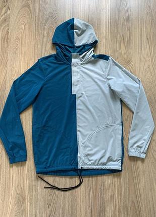 Мужская спортивная эластичная худи кофта с капюшоном under armour