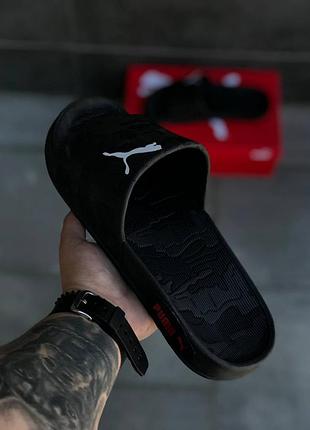 Puma чоловічі жіночі шльопанці чорні