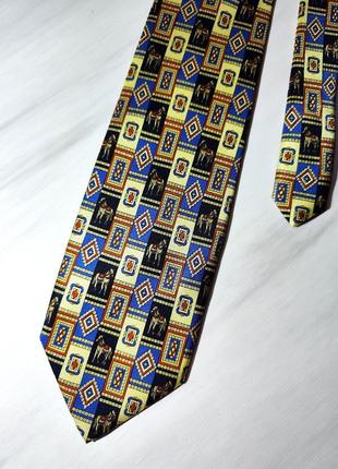 Vinci accessories  італія шовкова краватка з оригінальним принтом2 фото