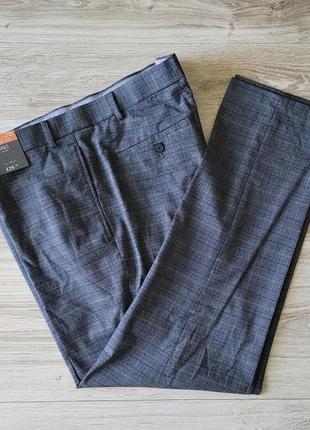 Нові marks & spencer розмір w38 l29 xl skinny fit завужені чоловічі брюки штани в клітку сірі