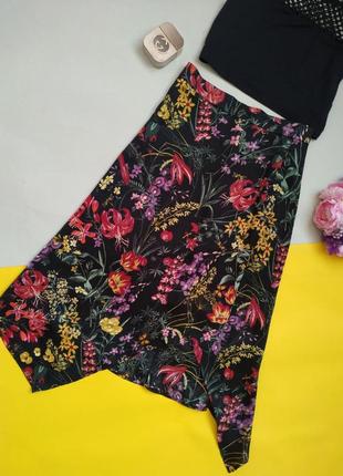 Юбка с цветочным принтом