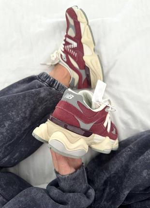 Кросівки new balance 9060 washed burgundy4 фото