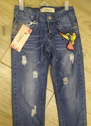 Джинси для дівчинки. венгрія. 134р. 2