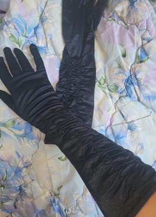 Женские длинные перчатки