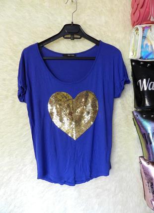 ✅ футболка с сердцем из пайеток tally weijl