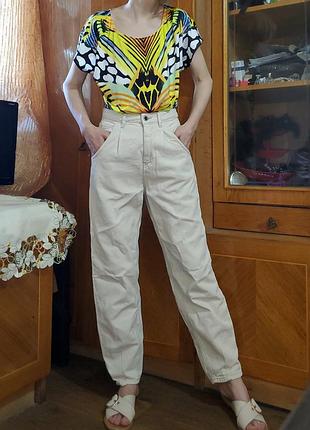 Молочні джинси slouchy stradivarius слоучі