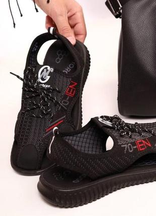 Дуже зручні, комфортні, дихаючі чоловічі босоніжки з частково закритим носком