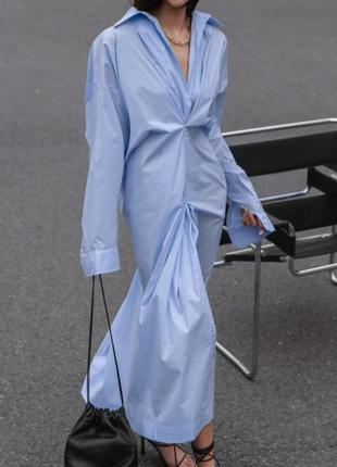 Сукня сорочка блакитна