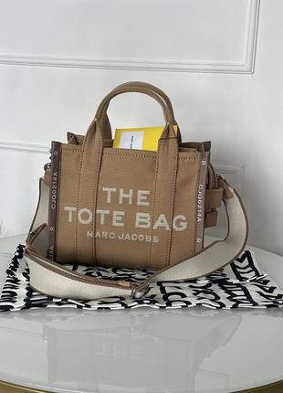 Сумка marc jacobs the jacquard small tote bag camel