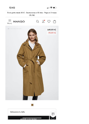 Нова парка mango демісезон