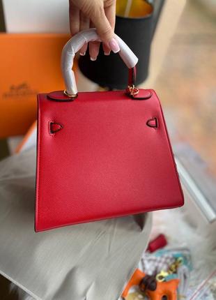 Красная сумка в стиле hermes kelly4 фото