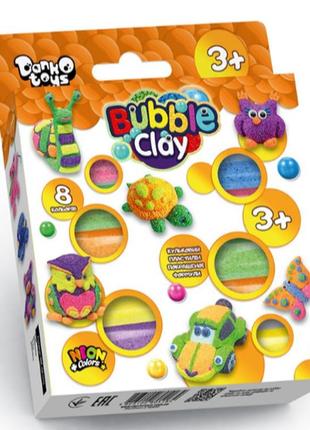 Набір для творчості "bubble clay" 8шт, danko toys, bbc-04-01u1 фото