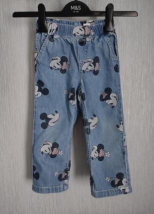 Красивые джинсы disney mickey mouse