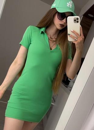 Сукня zara в рубчик