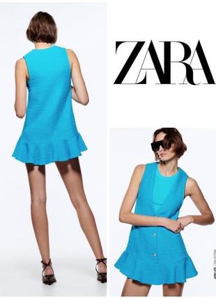 Zara твідове мініплаття2 фото