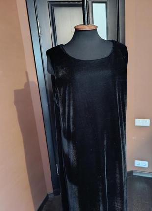 Платье бархат бархатное макси балахон готика длинная