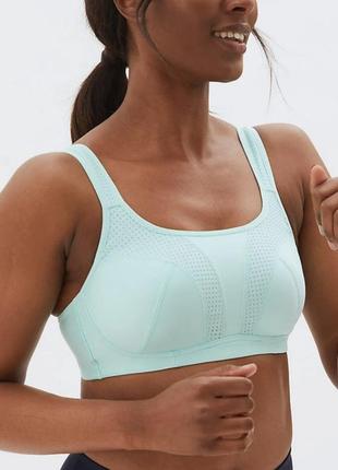 70k ударопрочный спортивный бюстгальтер без косточек, спорт бра cool comfort светло-бирюзовый