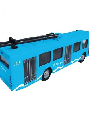 Модель - тролейбус дніпро (блакитний)2 фото