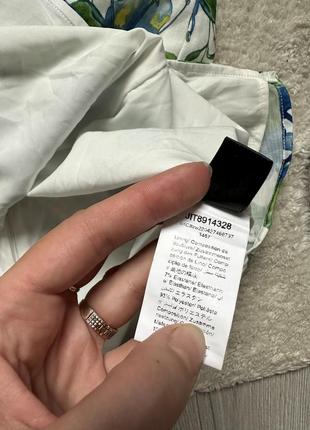 Плаття квітковий принт на шию з вирізом сукня7 фото