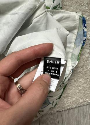 Плаття квітковий принт на шию з вирізом сукня6 фото