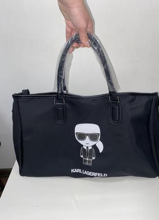 Спортивна сумка для подорожі сумка для спортзалу велика karl lagerfeld9 фото