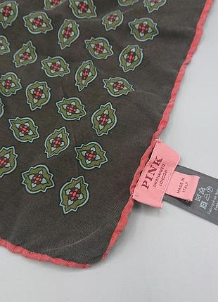 Невелика шовкова хустка thomas pink shirt maker 29×27