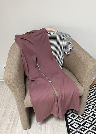 Брюки лосины леггинсы в рубчик zara