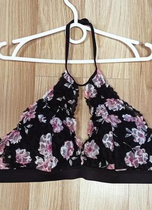 Pink victoria's secret lace brallet 🩷🖤