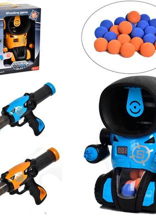 Робот  голова-мишень, звук, помповый автомат, мягкие шарики