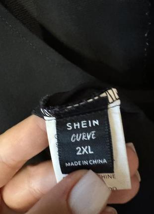 Блуза с контрастными рукавами shein 2xl4 фото
