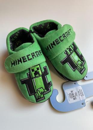 Капці minecraft primark р. 24 (7) тапочки домашние