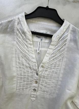 Жіноча лляна сорочка/накидка/туніка m&s m-l (46-48-50)3 фото