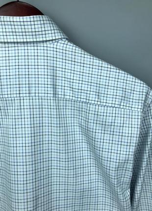 Canali mens whitestarered regular fit shirt мужская классическая рубашка8 фото