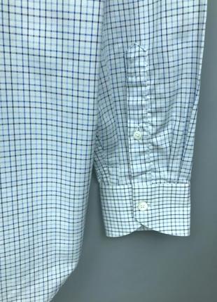 Canali mens whitestarered regular fit shirt мужская классическая рубашка9 фото