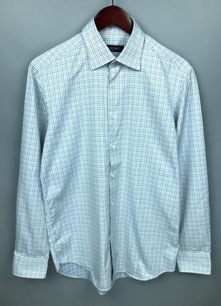 Canali mens whitestarered regular fit shirt мужская классическая рубашка2 фото